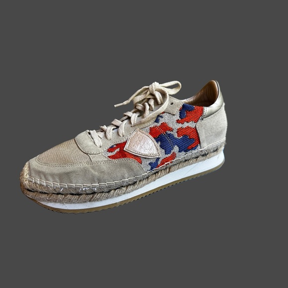Philippe Model CAMO SAINT TROPEZ SNEAKER espadrille  W 40 - Picture 1 of 11